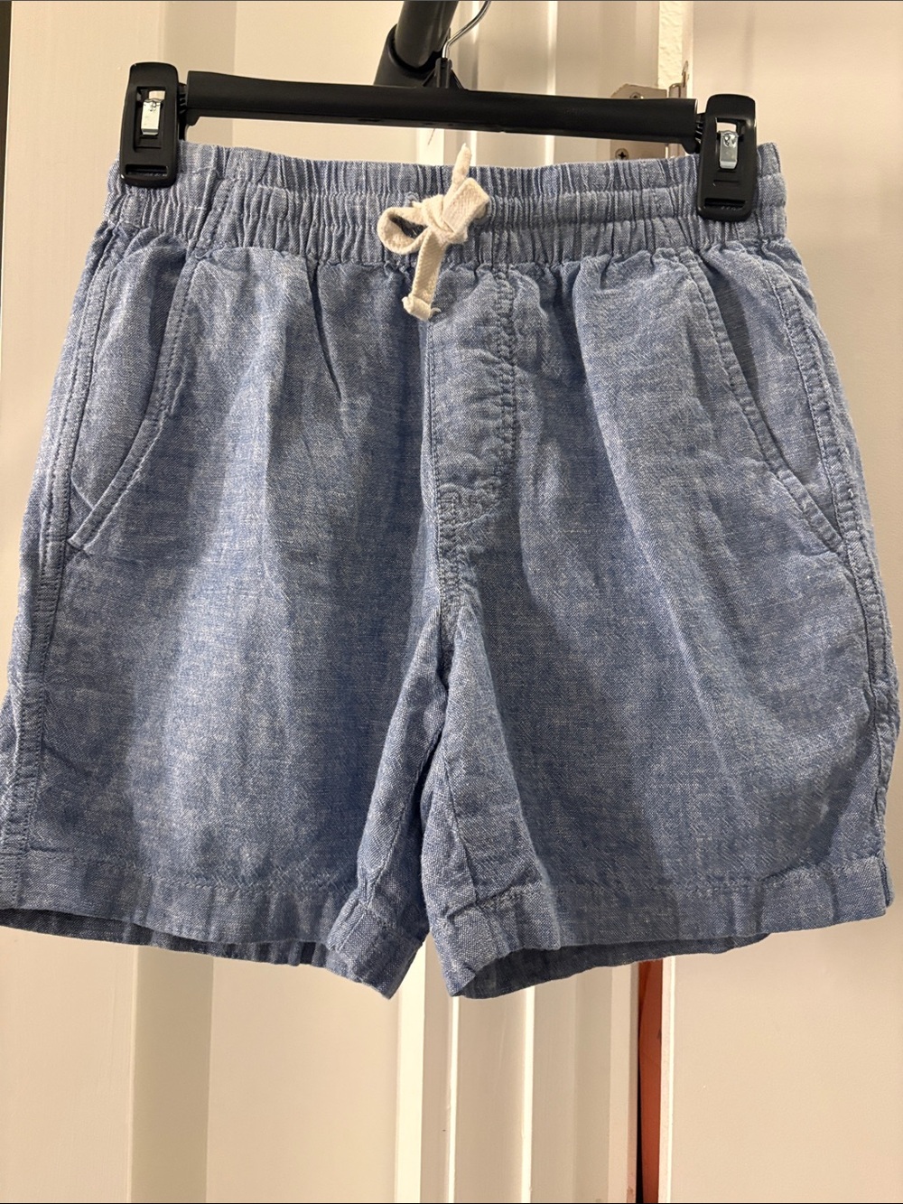 J. Crew Light Blue Linen-Blend Drawstring Hybrid Shorts